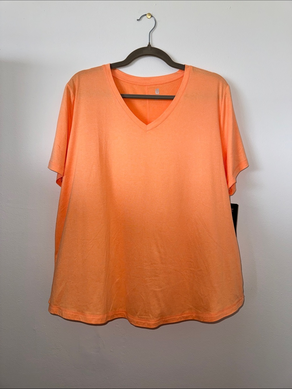 Ideology Melon Sorbet V-Neck Short Sleeve Top